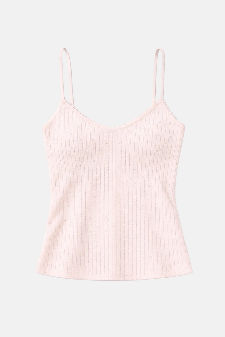 Pointelle Cami Pink