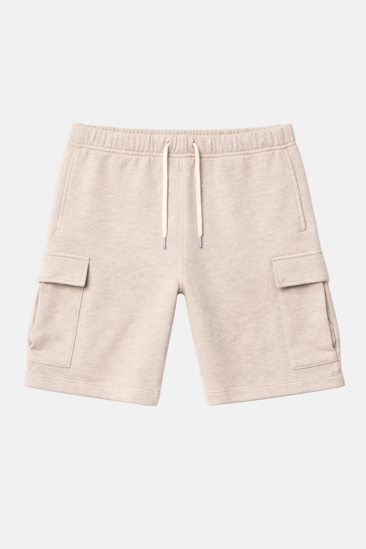 Vandam Cargo Short Oatmeal Heather