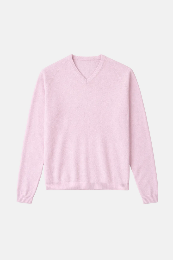 Ford Cashmere V Neck Pink