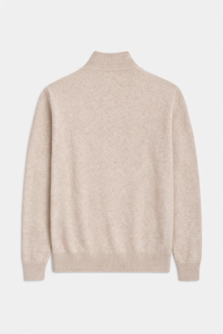 Gio Cashmere Full Zip Oatmeal