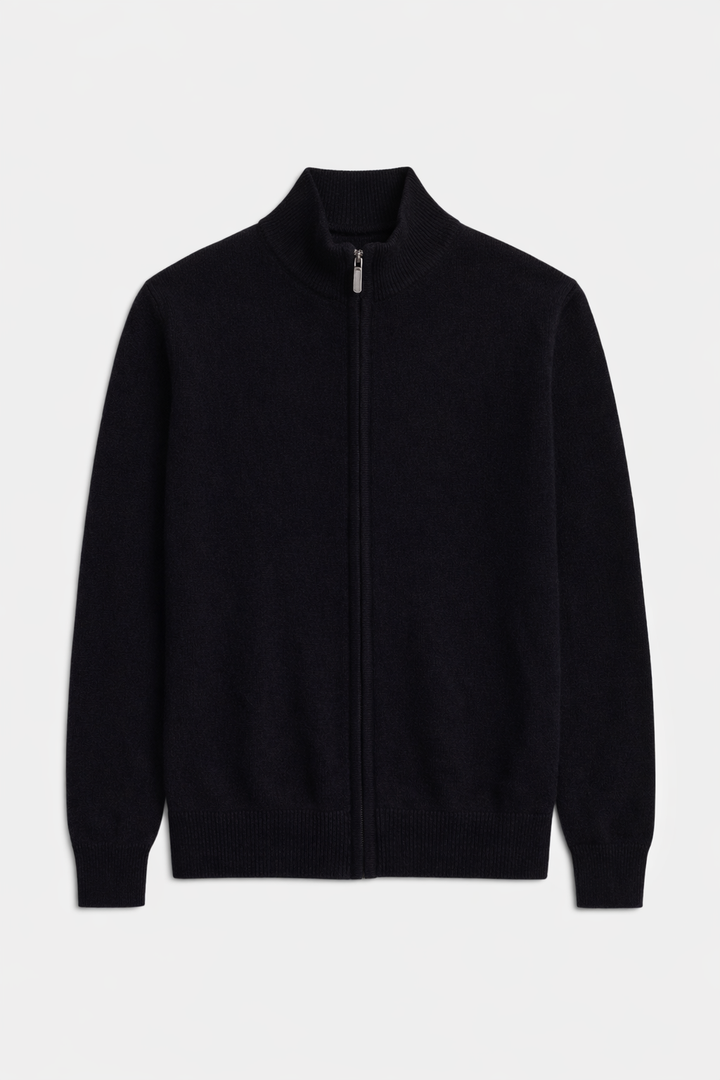 Gio Cashmere Full Zip Black