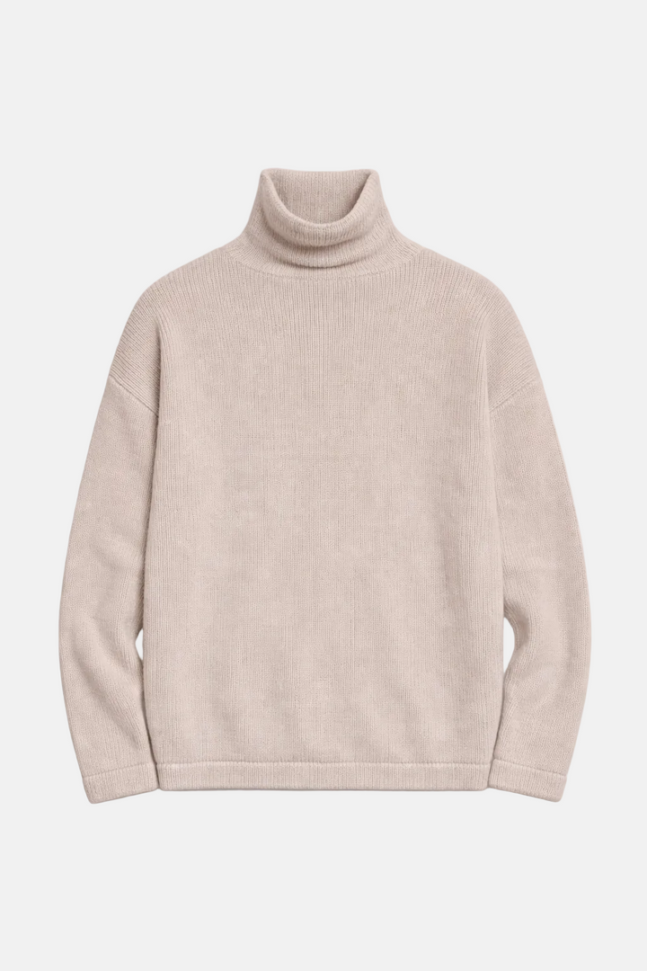 Brad Cashmere Turtleneck Oatmeal Heather