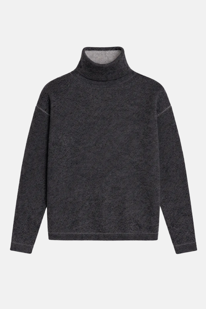 Brad Cashmere Turtleneck Charcoal