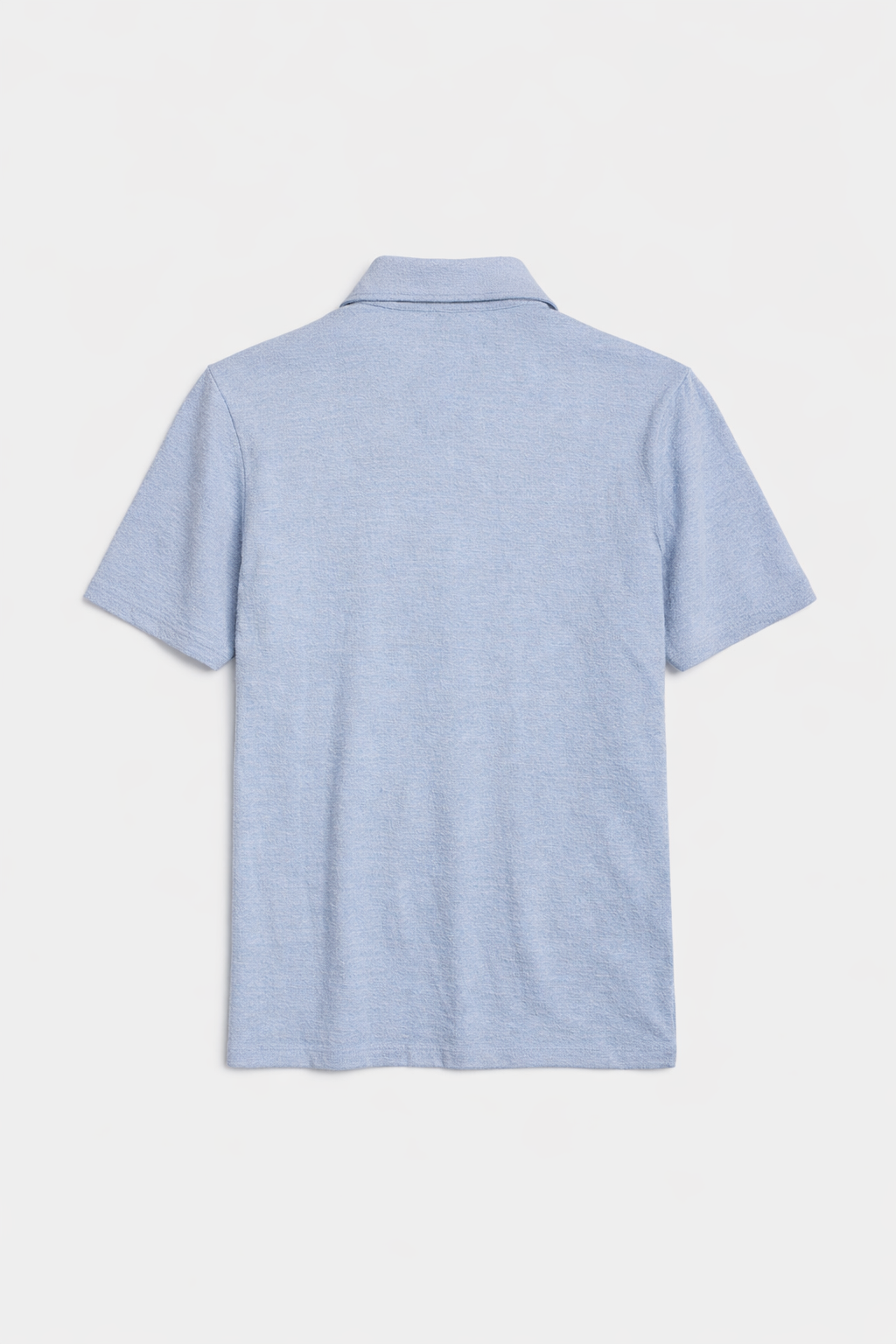 Short Sleeve Slub Buttondown Patina Blue