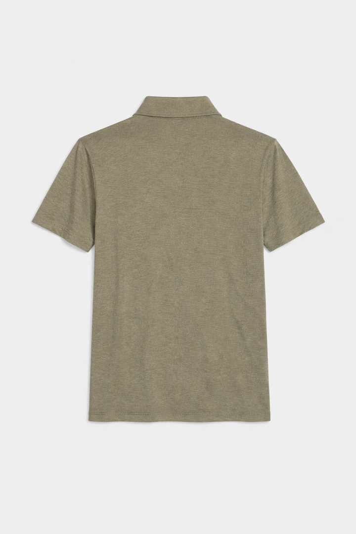 Short Sleeve Slub Buttondown Olive