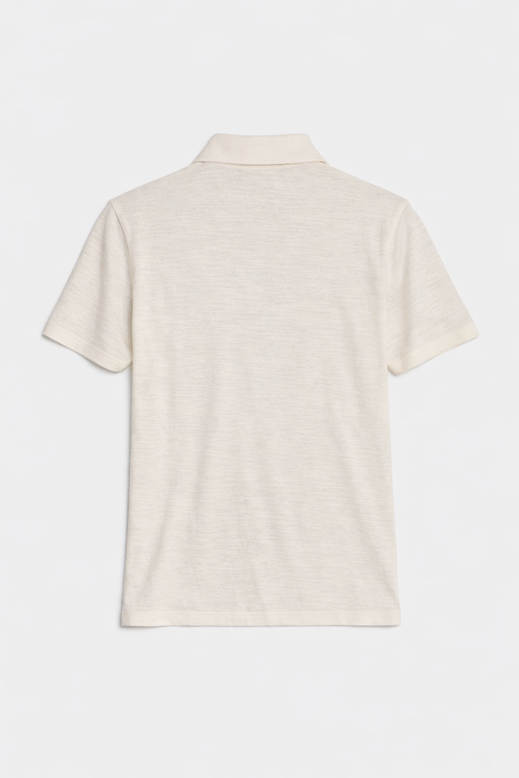 Short Sleeve Slub Buttondown Cream
