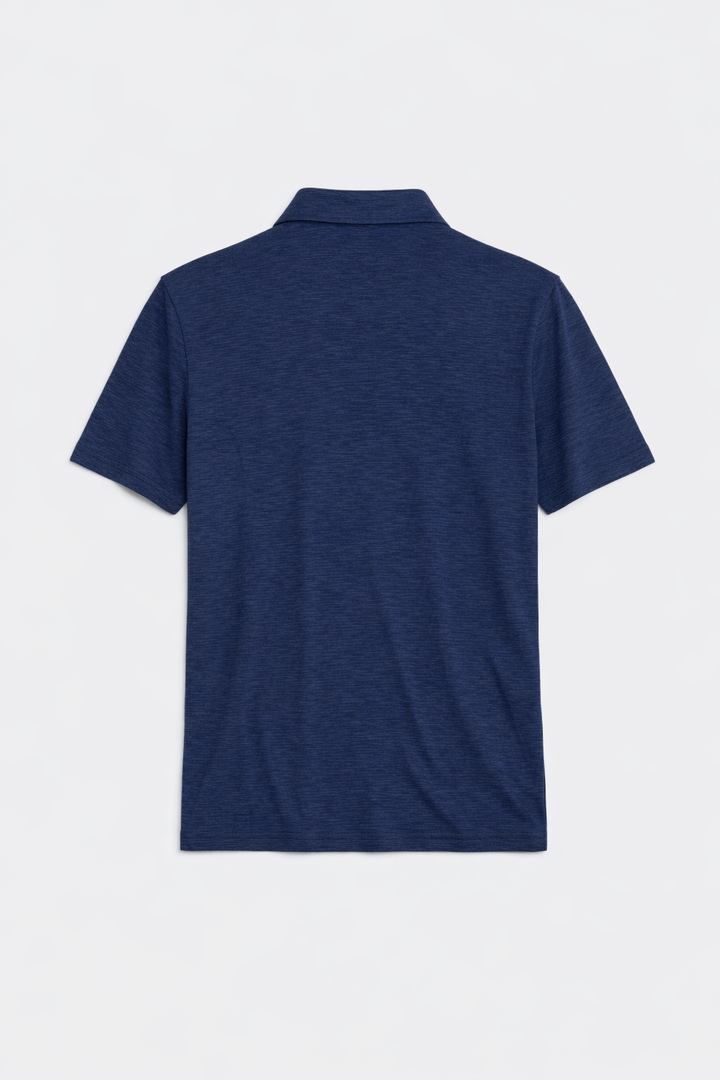Short Sleeve Slub Buttondown Navy