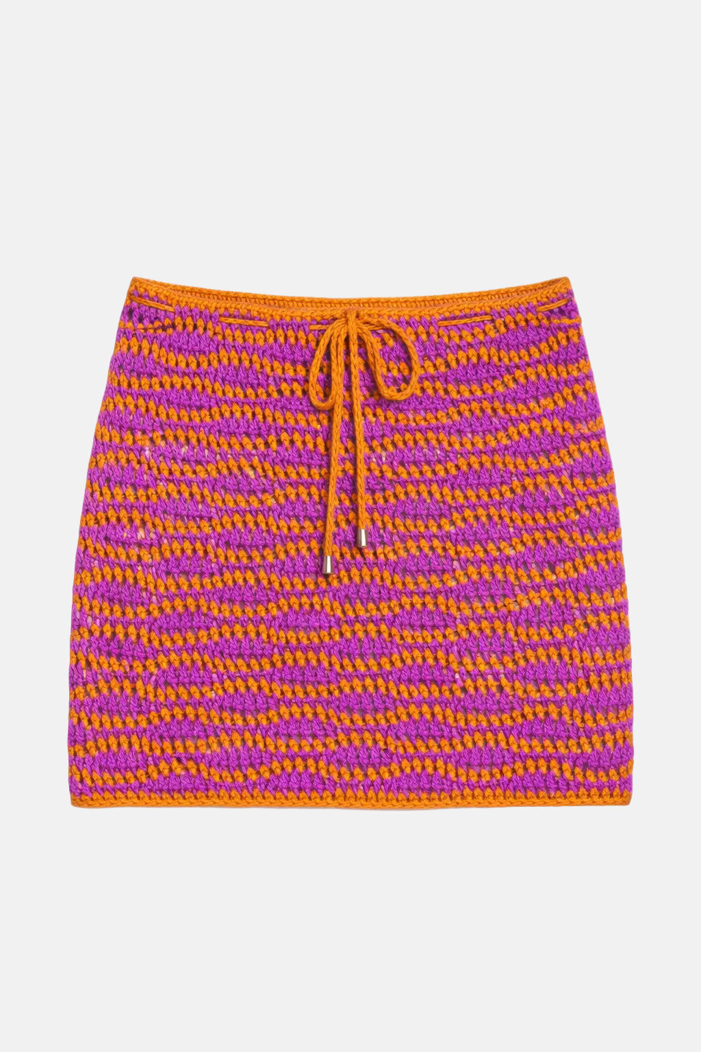 Anabel Crochet Skirt Purple/Orange
