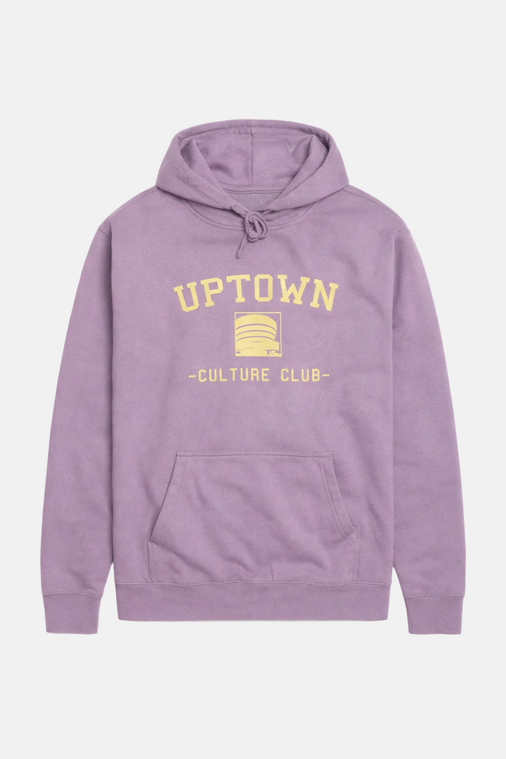Uptown Culture Club Hoodie Mauve / Pale Yellow