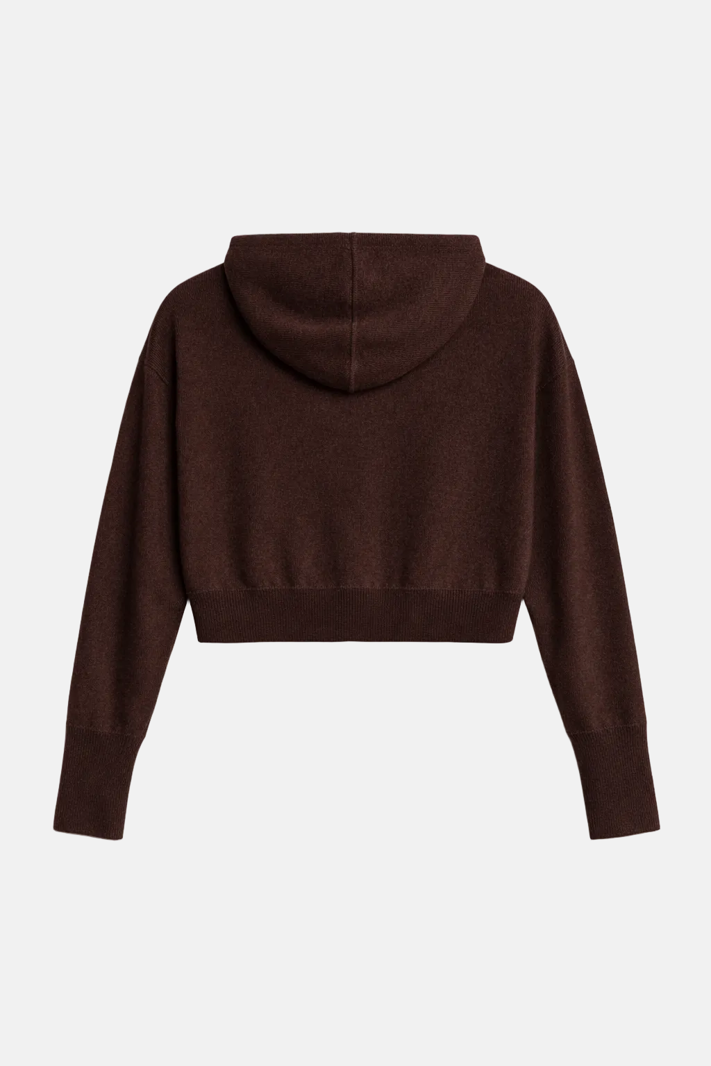 Amy Cashmere Zip Hoodie Brown