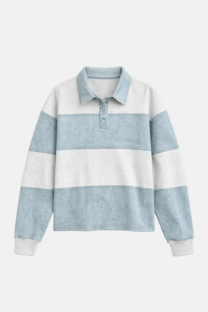 Cher Top Light Grey/Coastline