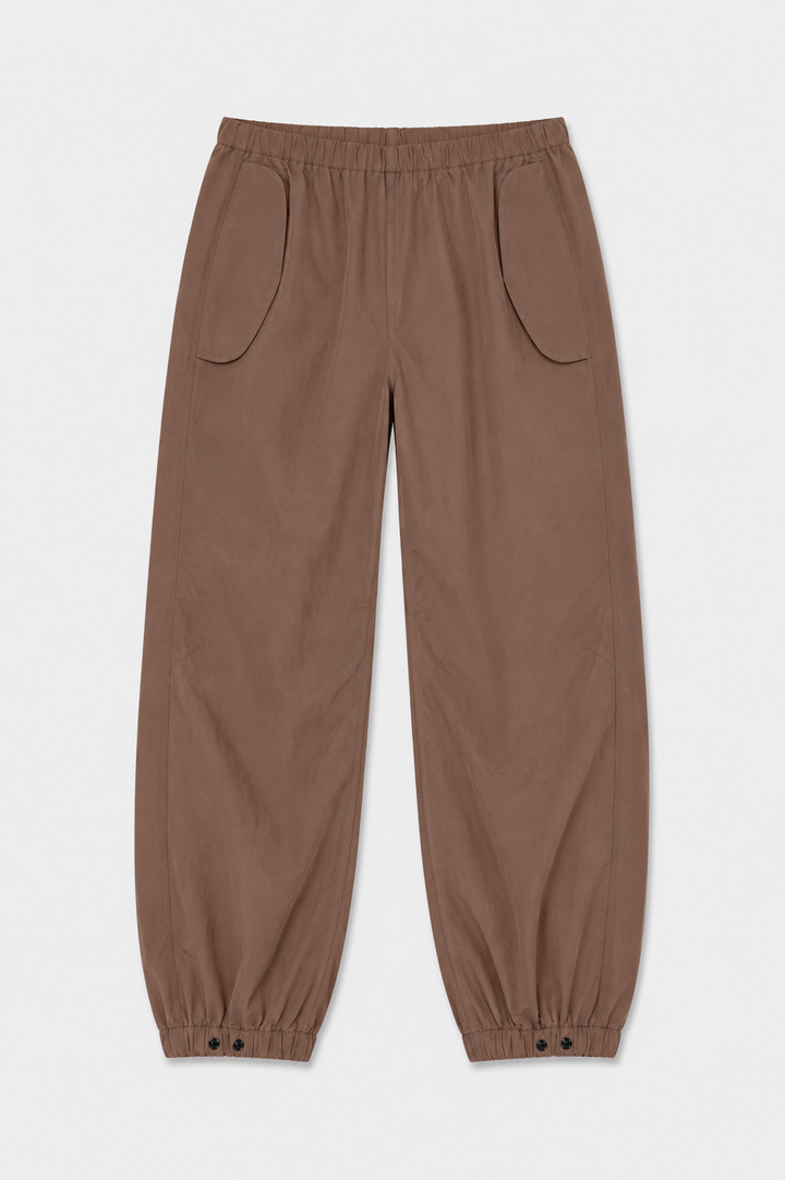 Justine Cotton Parachute Pant Brown