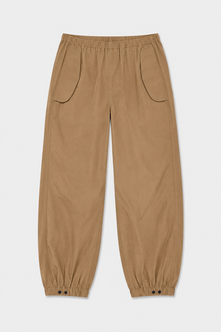 Justine Cotton Parachute Pant Khaki