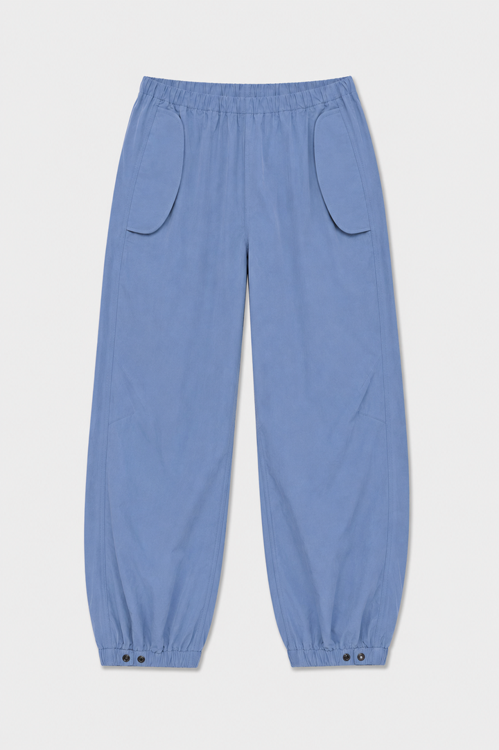 Justine Cotton Parachute Pant Blue