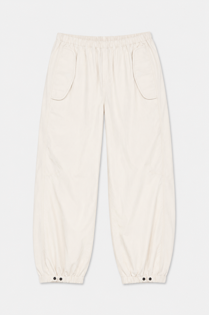 Justine Cotton Parachute Pant Ivory