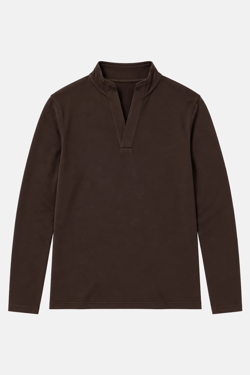Mason Pop Collar Pullover Brown
