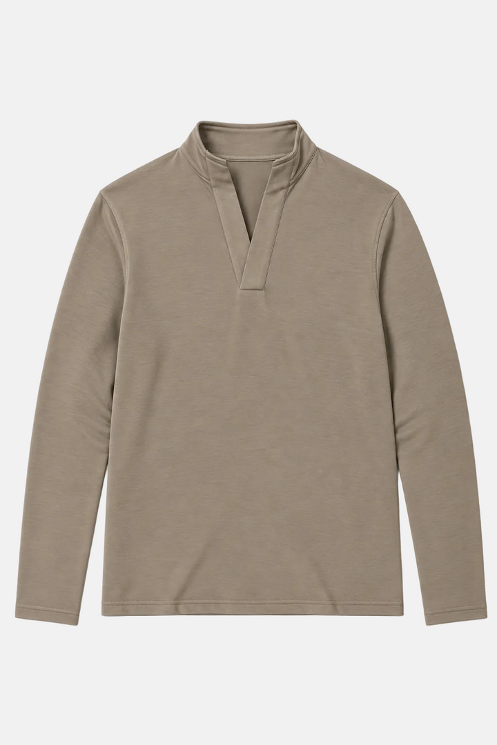 Mason Pop Collar Pullover Sage