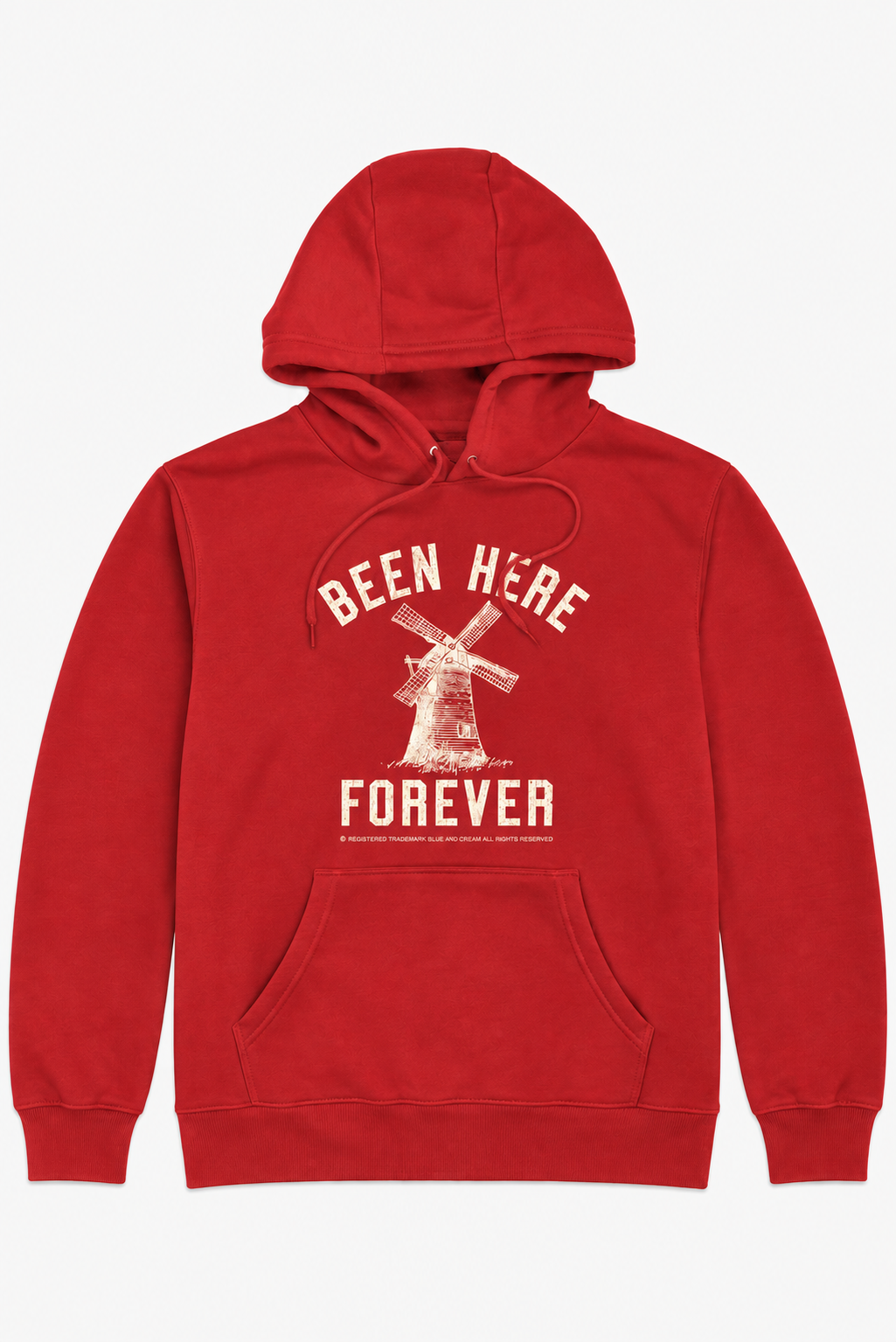 Windmill Been Here Forever Hoodie Red