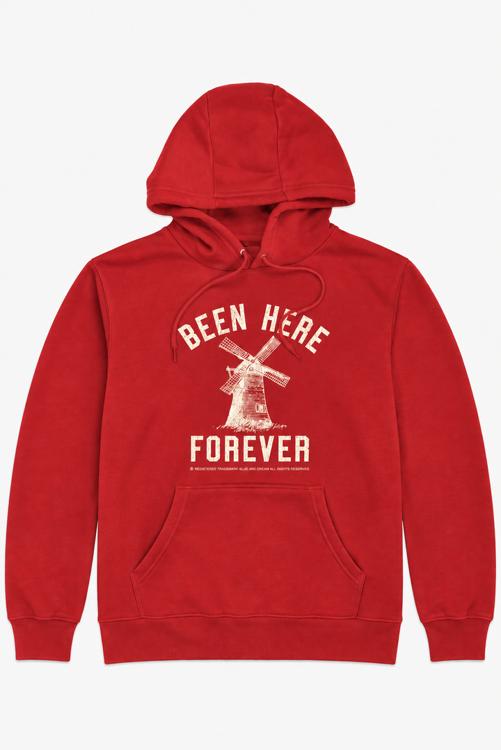 Windmill Been Here Forever Hoodie Red