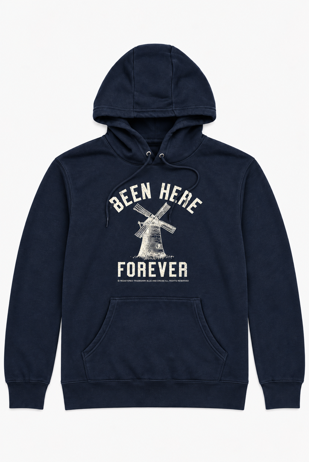 Windmill Been Here Forever Hoodie Navy