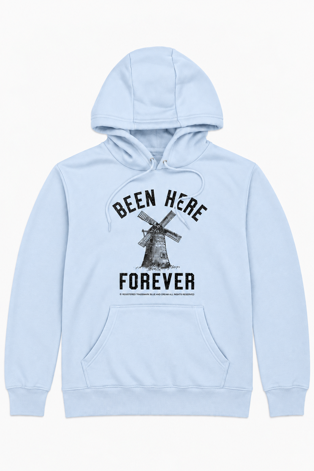Windmill Been Here Forever Hoodie Pale Blue