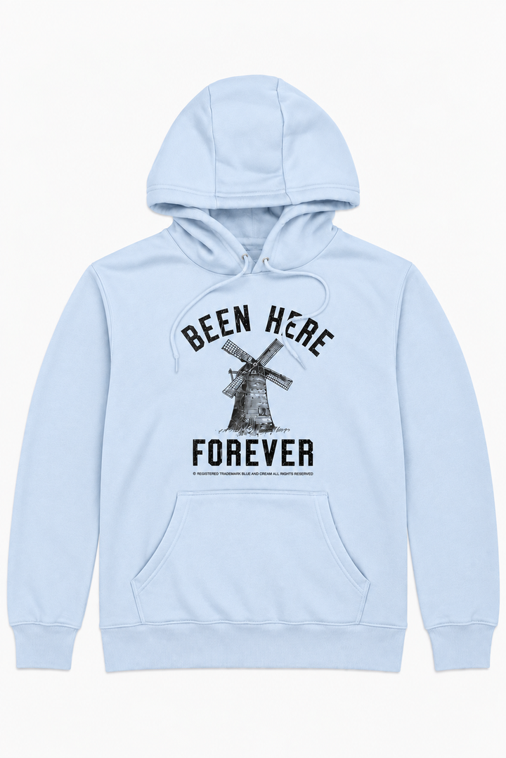 Windmill Been Here Forever Hoodie Pale Blue