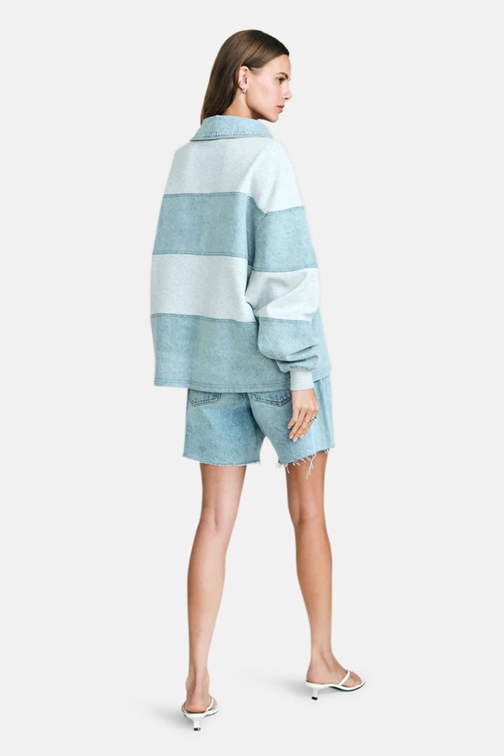 Cher Top Light Grey/Coastline