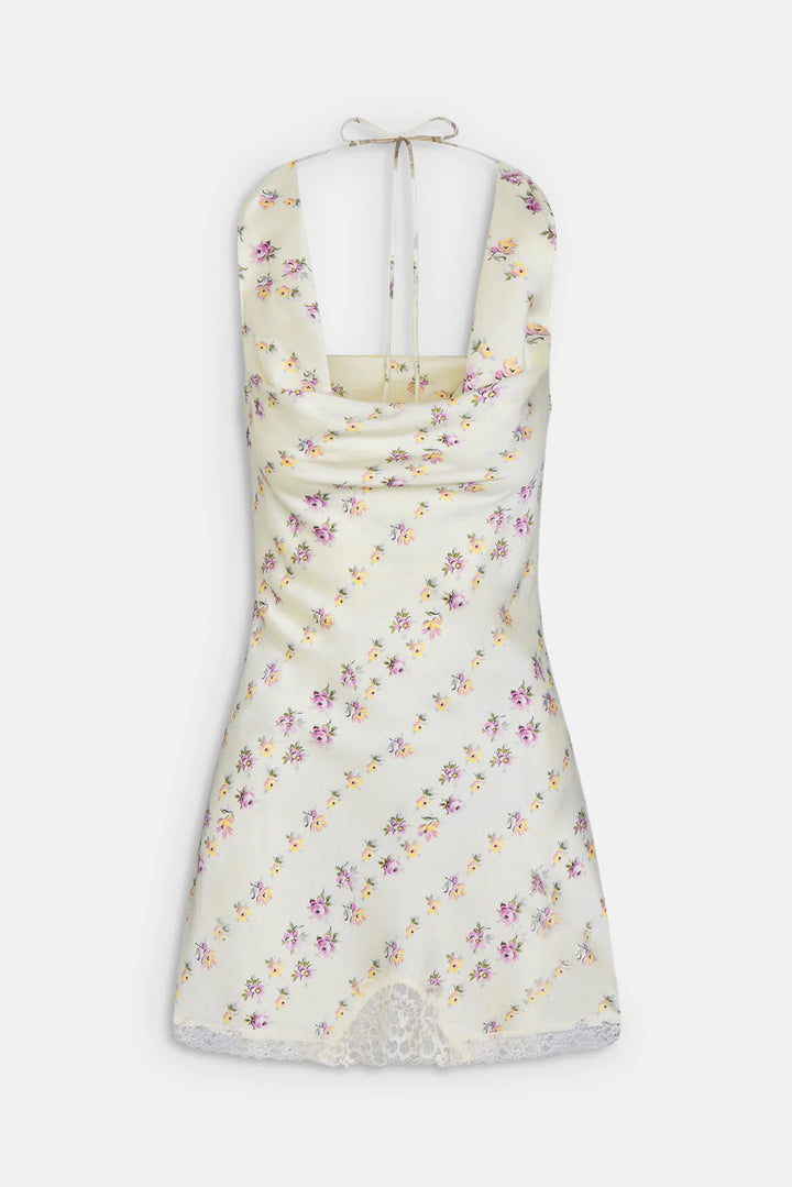 Chloe Silk Mini Dress Chateau Floral