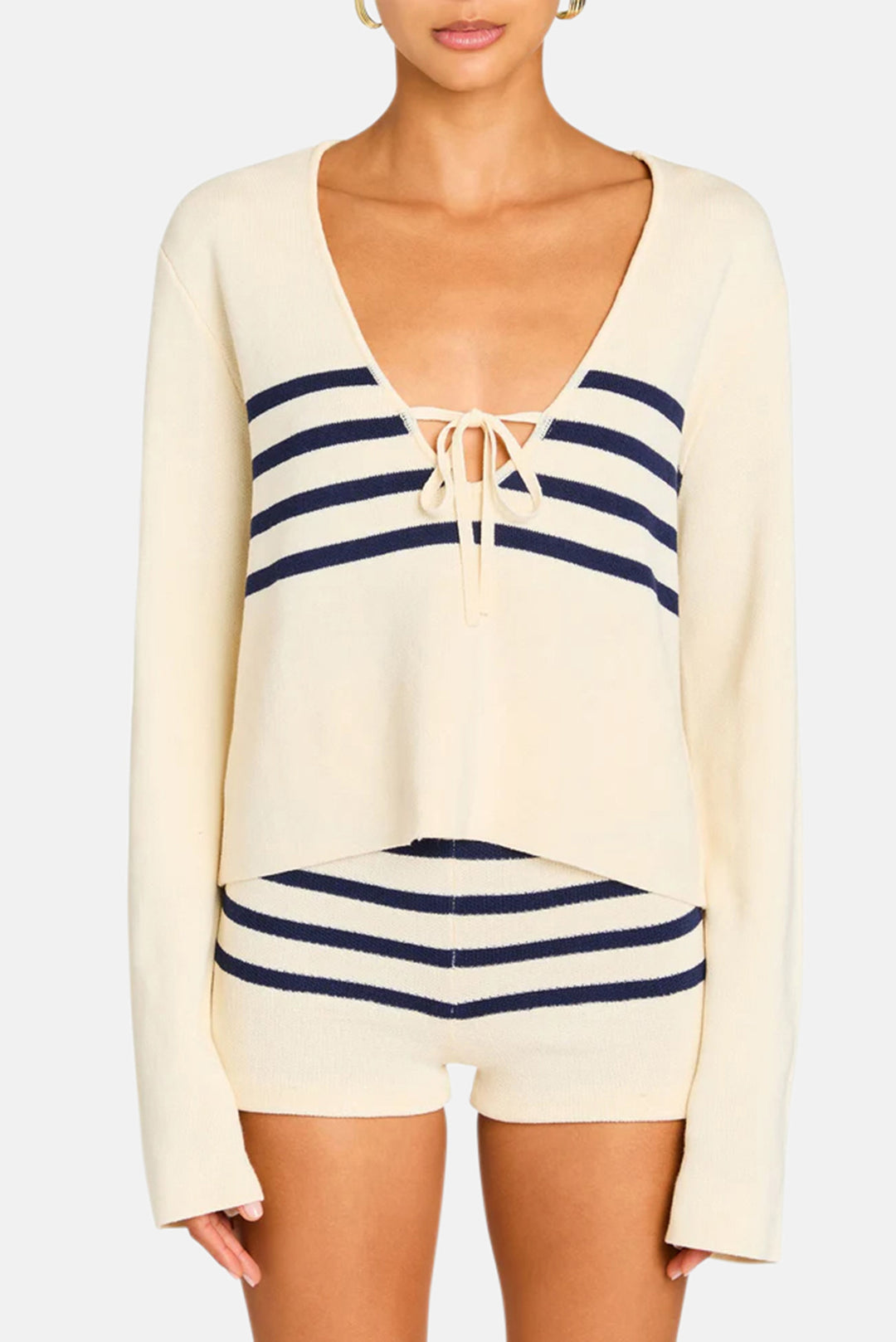 Chrys Sweater Eggshell/Navy