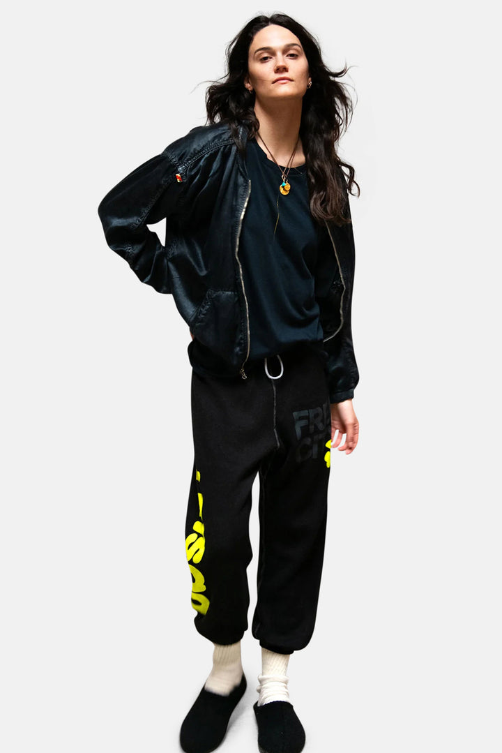 Circa'99 OG LETSGO Oldschool Polyblend Fluff Sweat - Blackspace