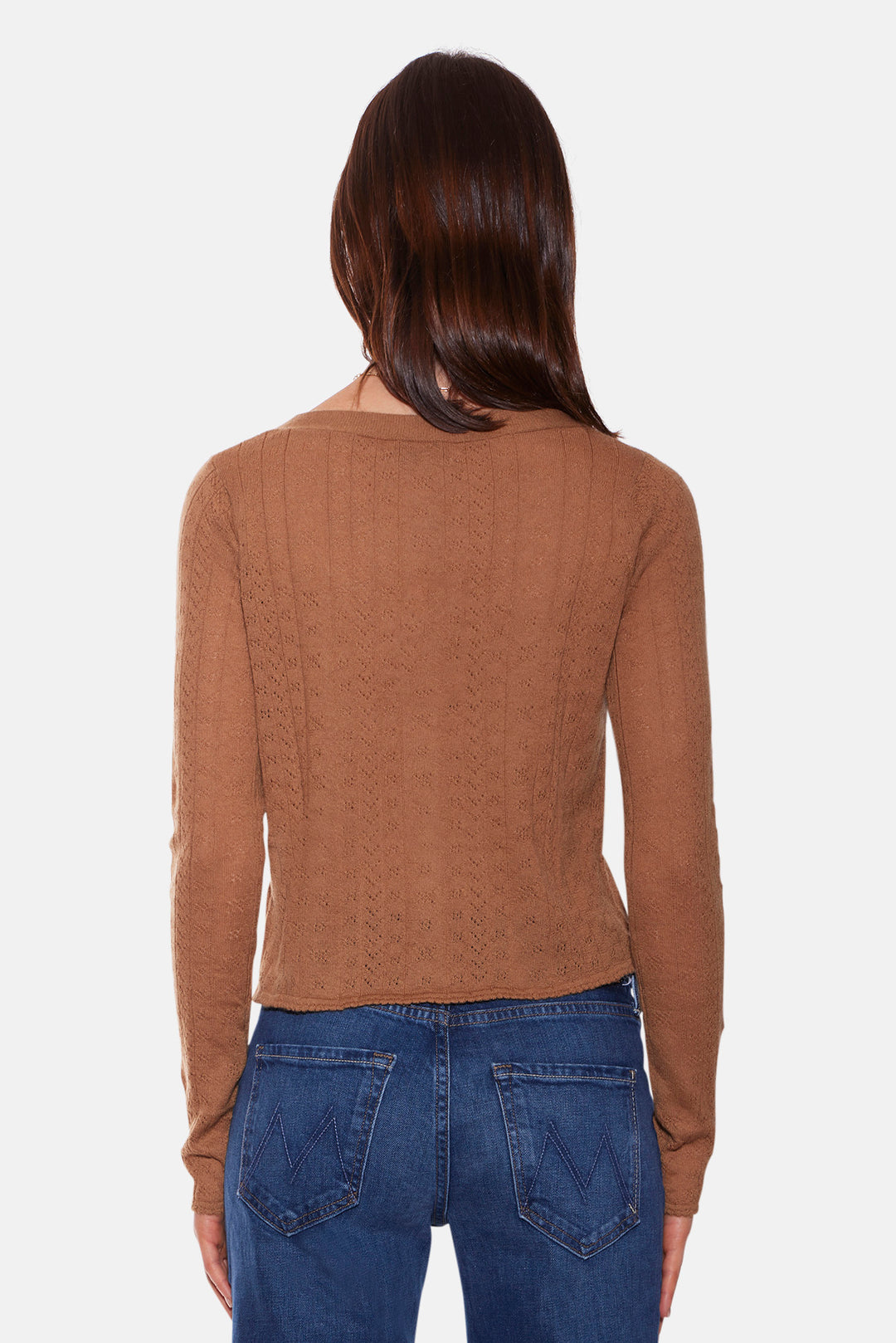 Claire Pointelle Cardigan Camel