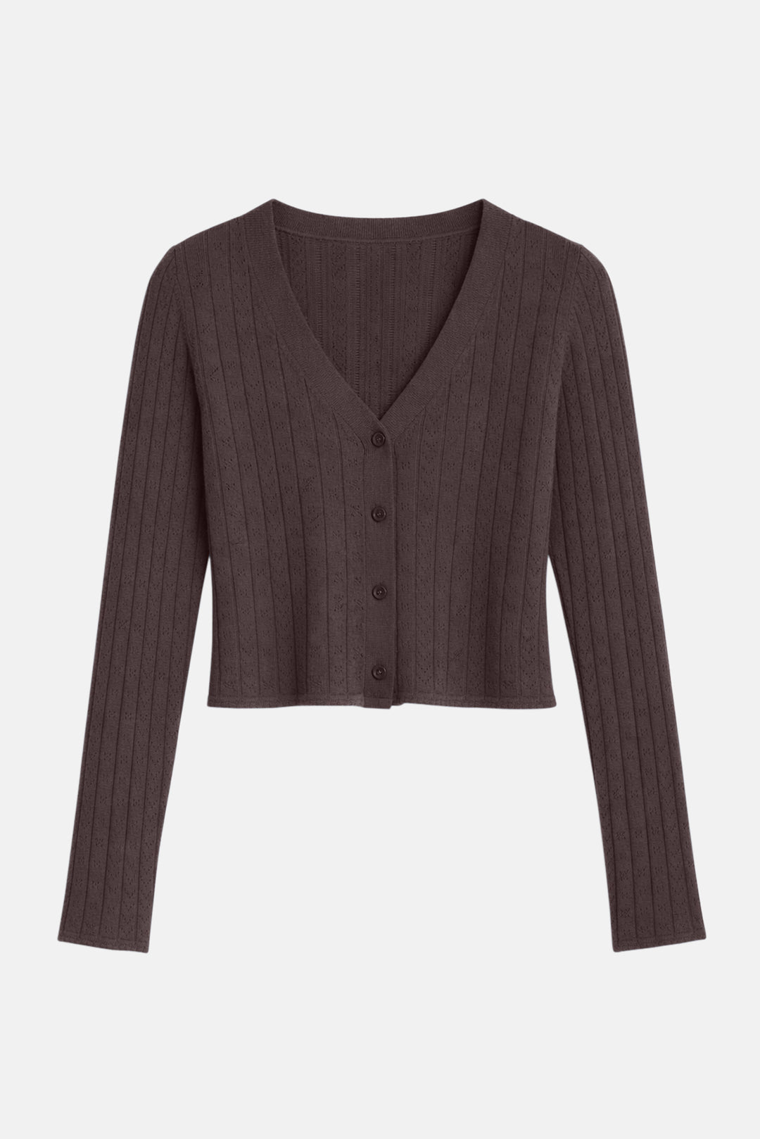Claire Pointelle Cardigan Espresso