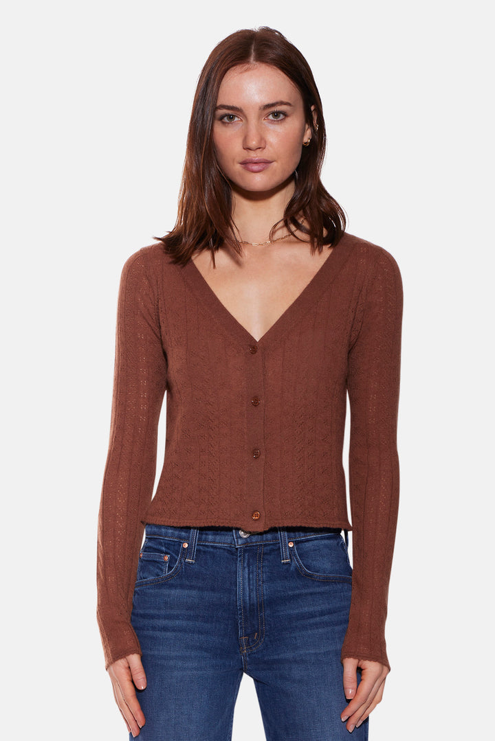 Claire Pointelle Cardigan Henna