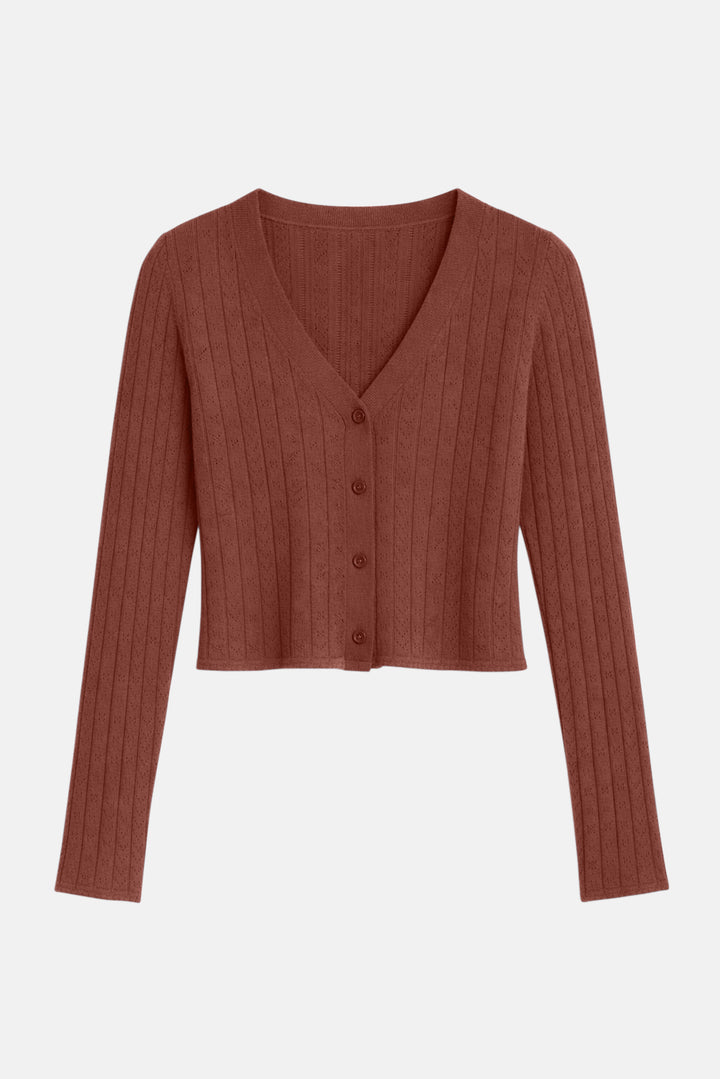 Claire Pointelle Cardigan Henna