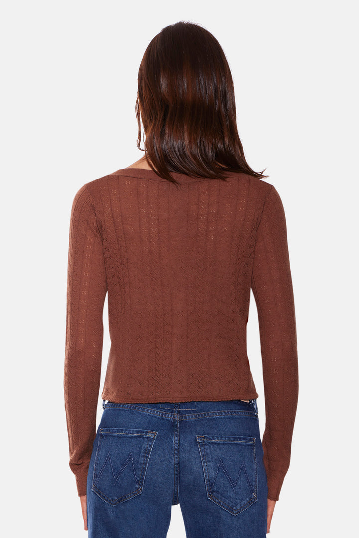 Claire Pointelle Cardigan Henna