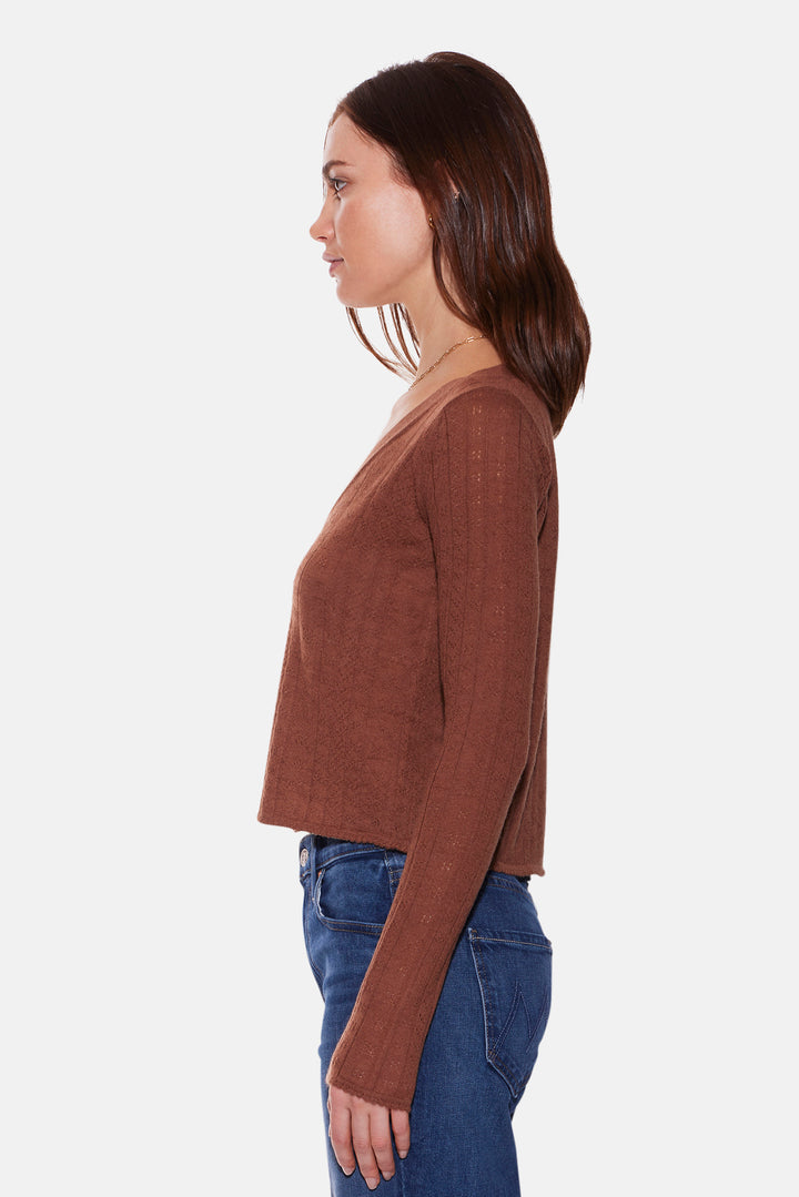 Claire Pointelle Cardigan Henna