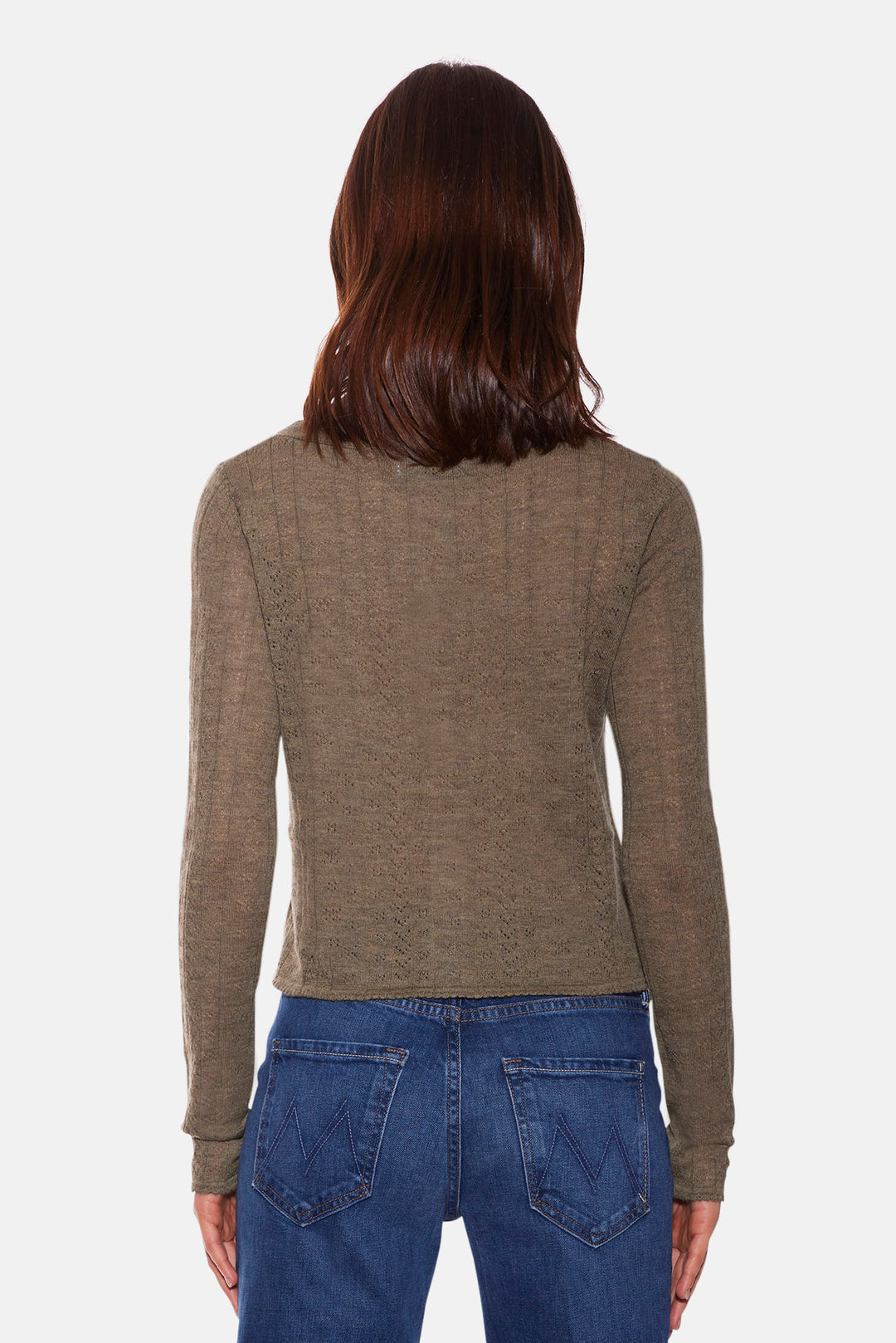 Claire Pointelle Cardigan Moss