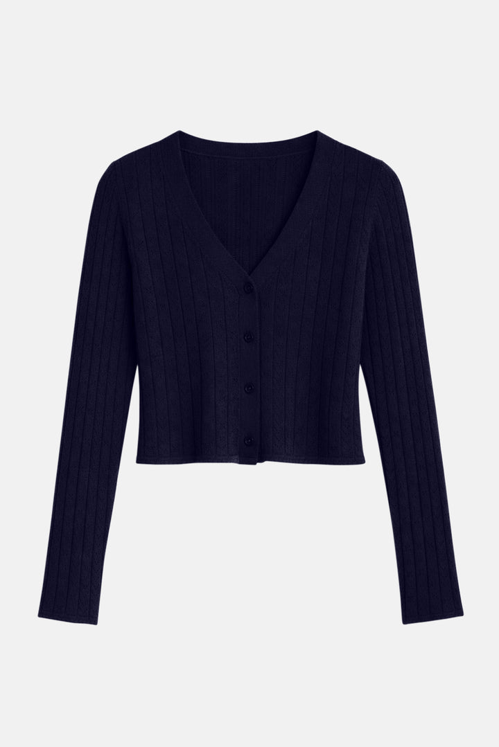 Claire Pointelle Cardigan Navy