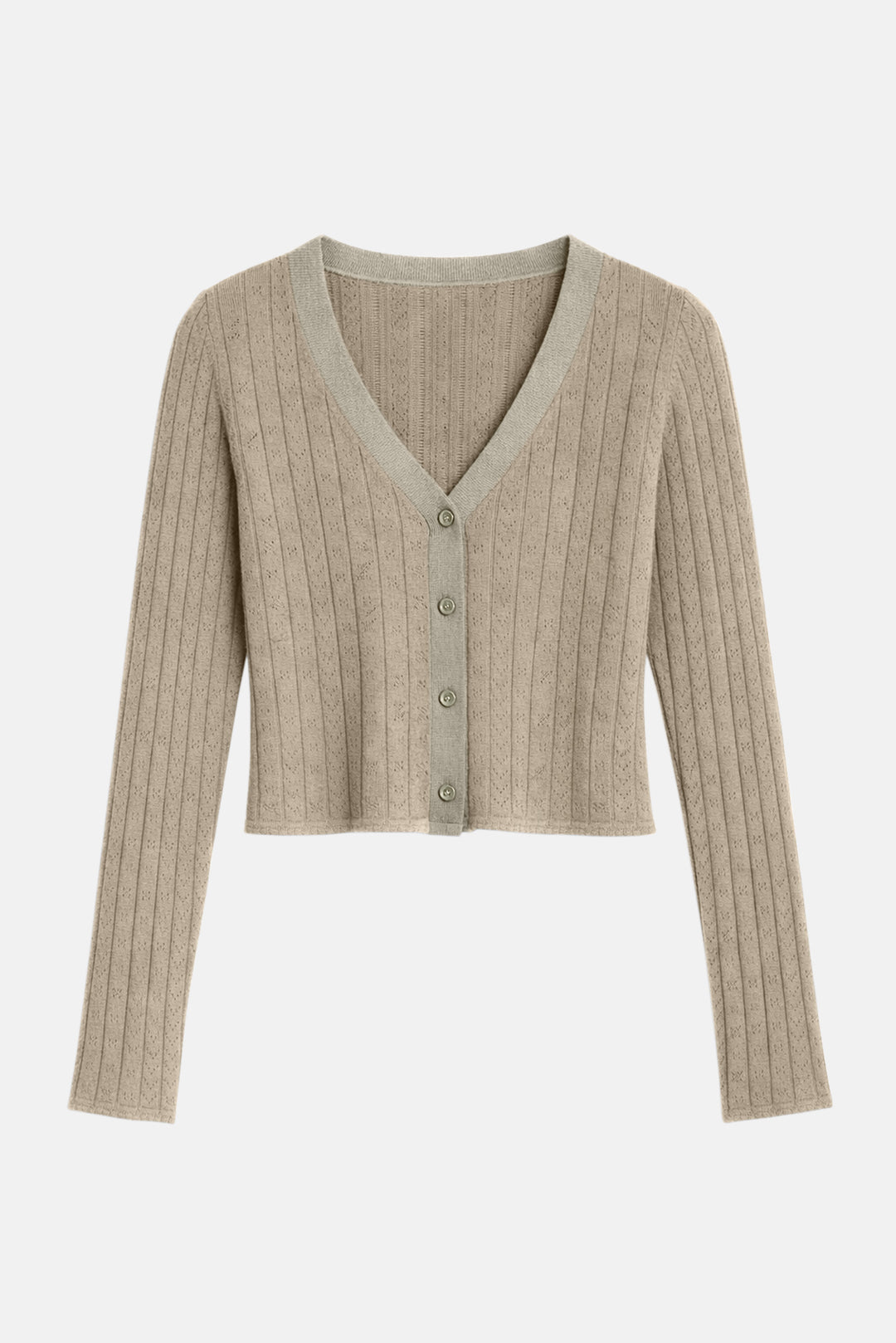 Claire Pointelle Cardigan Sage