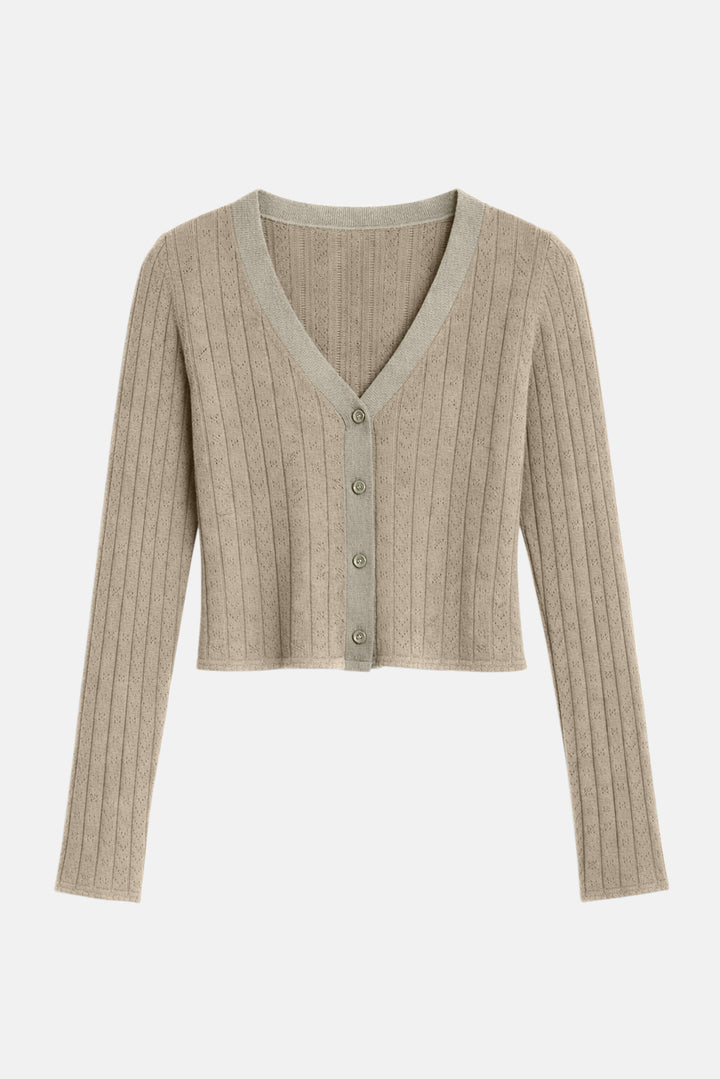 Claire Pointelle Cardigan Sage