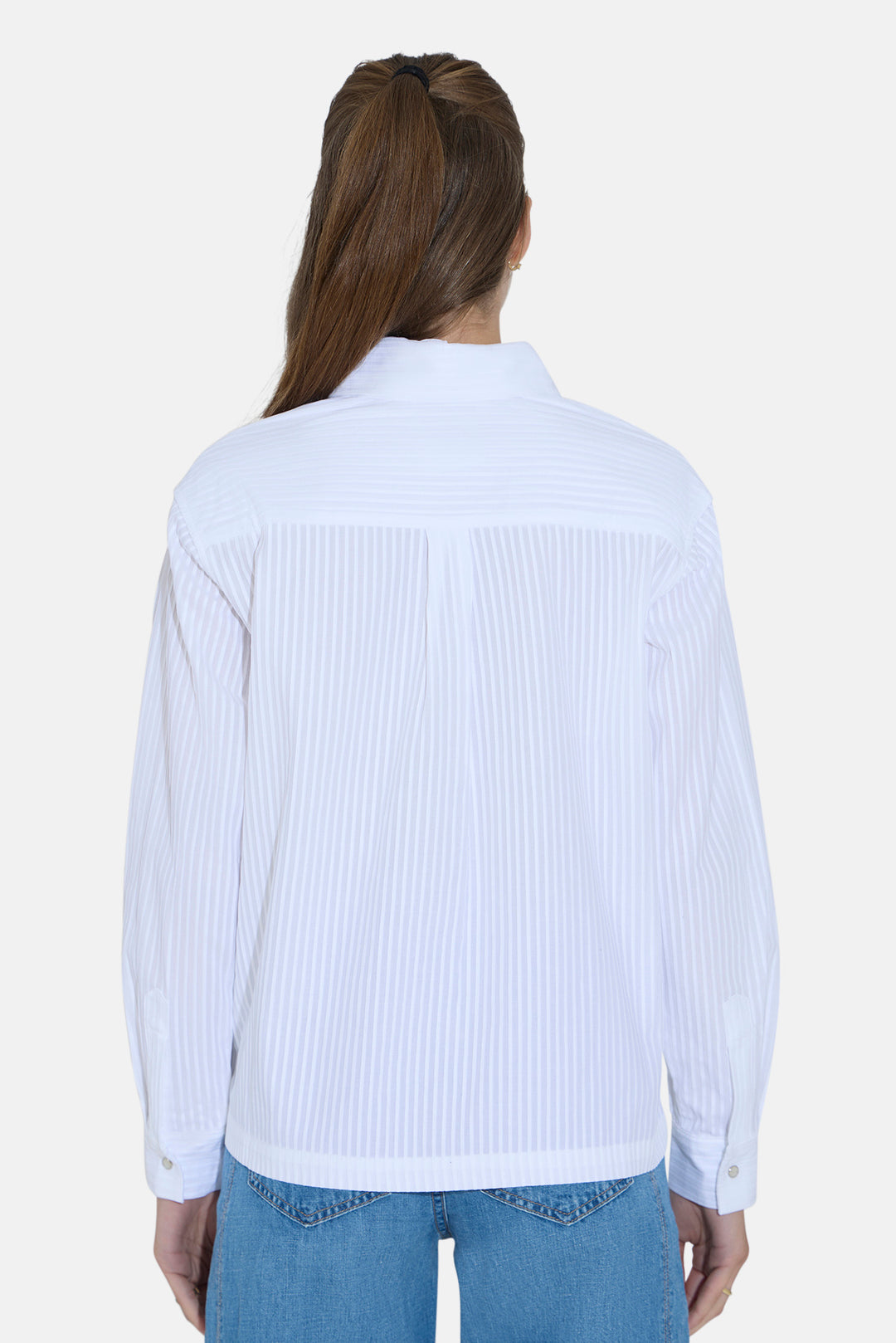 Coco Overshirt White Pleat