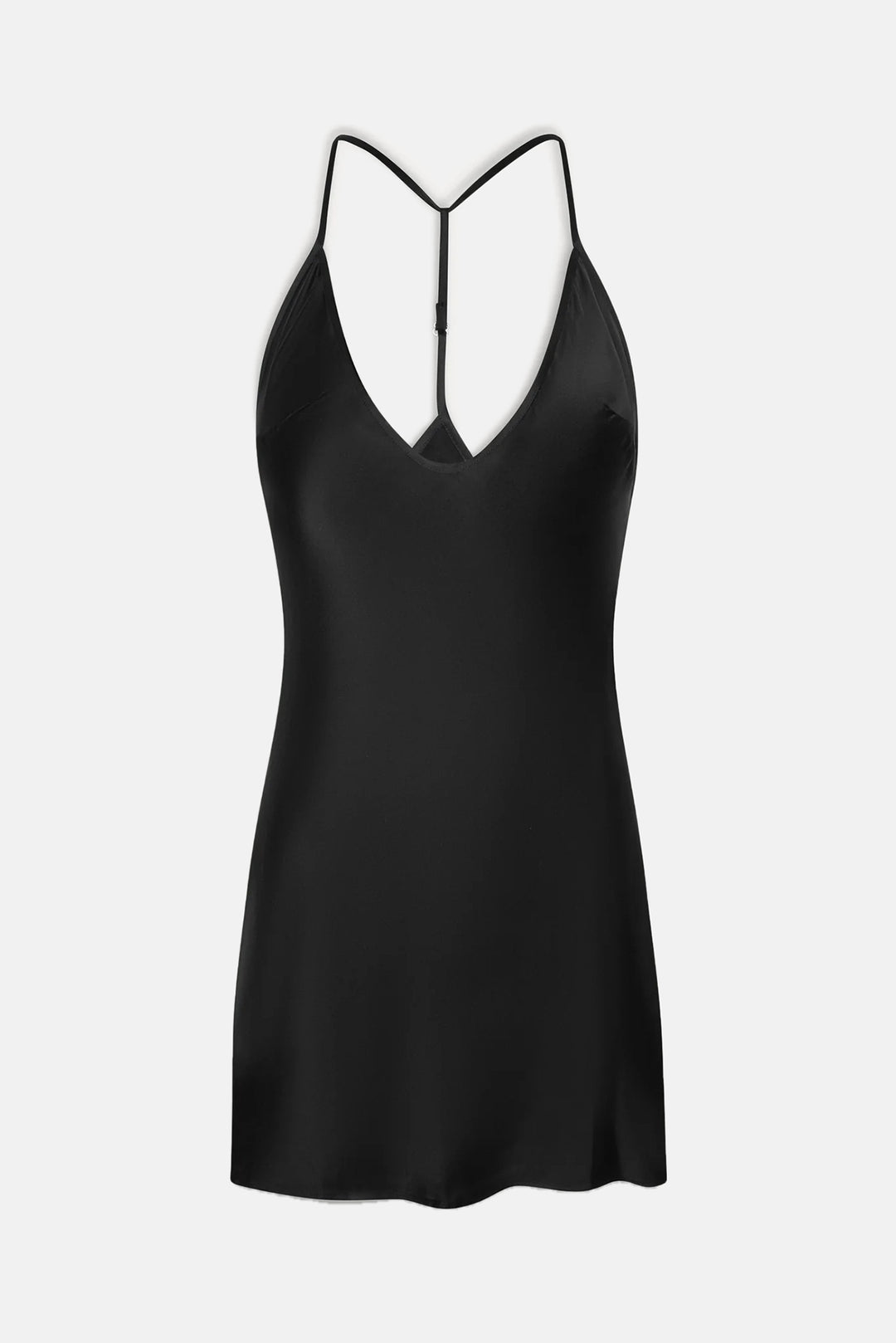 Colette Silk Mini Dress Black