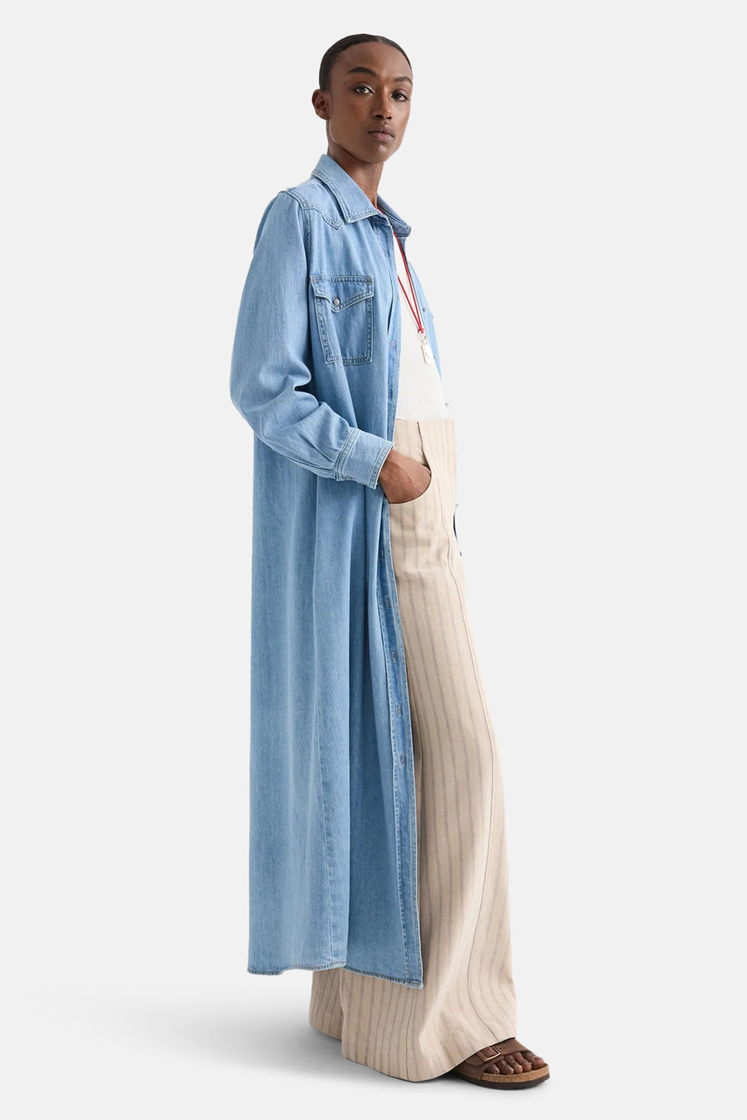 Cowboy Maxi Dress in Newport