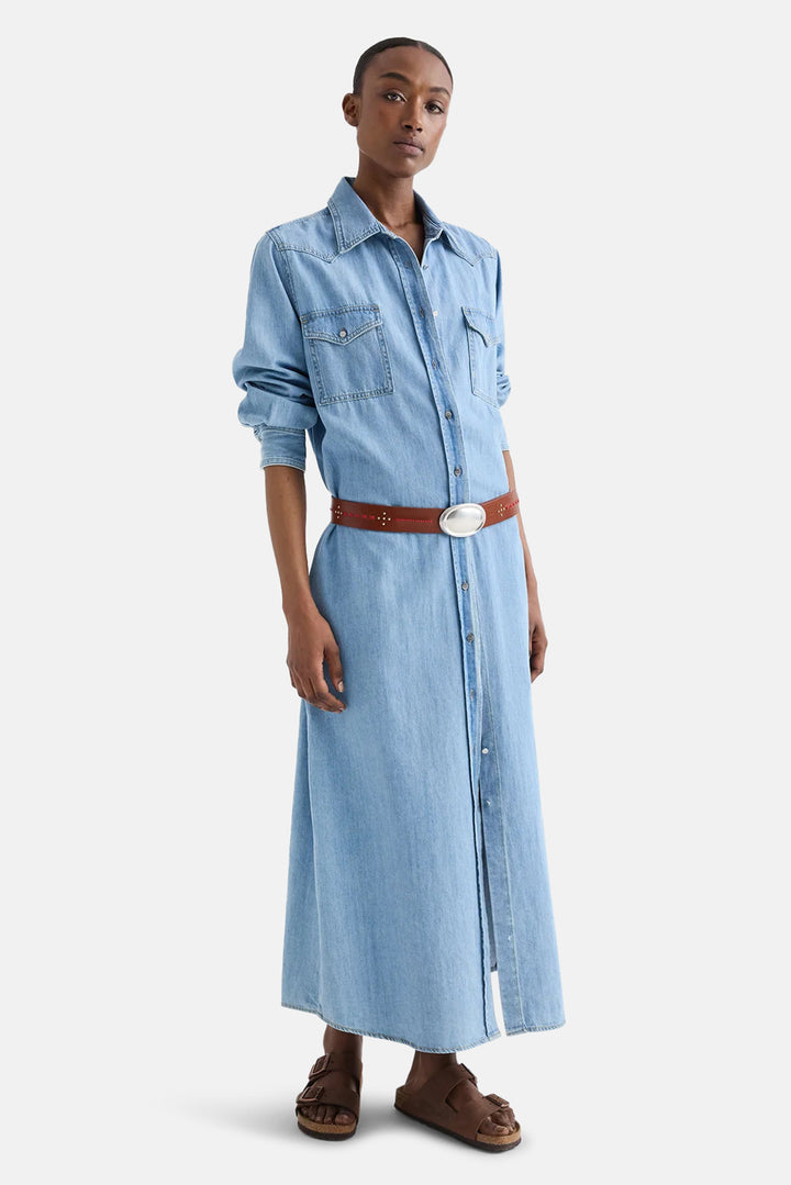 Cowboy Maxi Dress in Newport