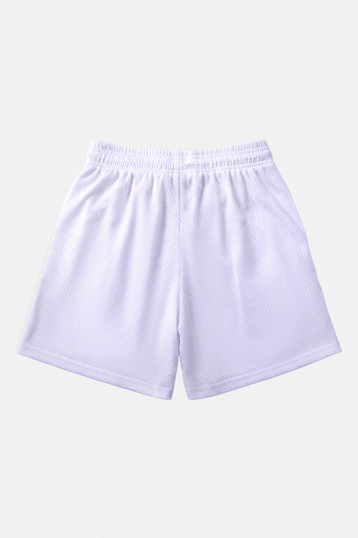 BC Crest Mesh Short White