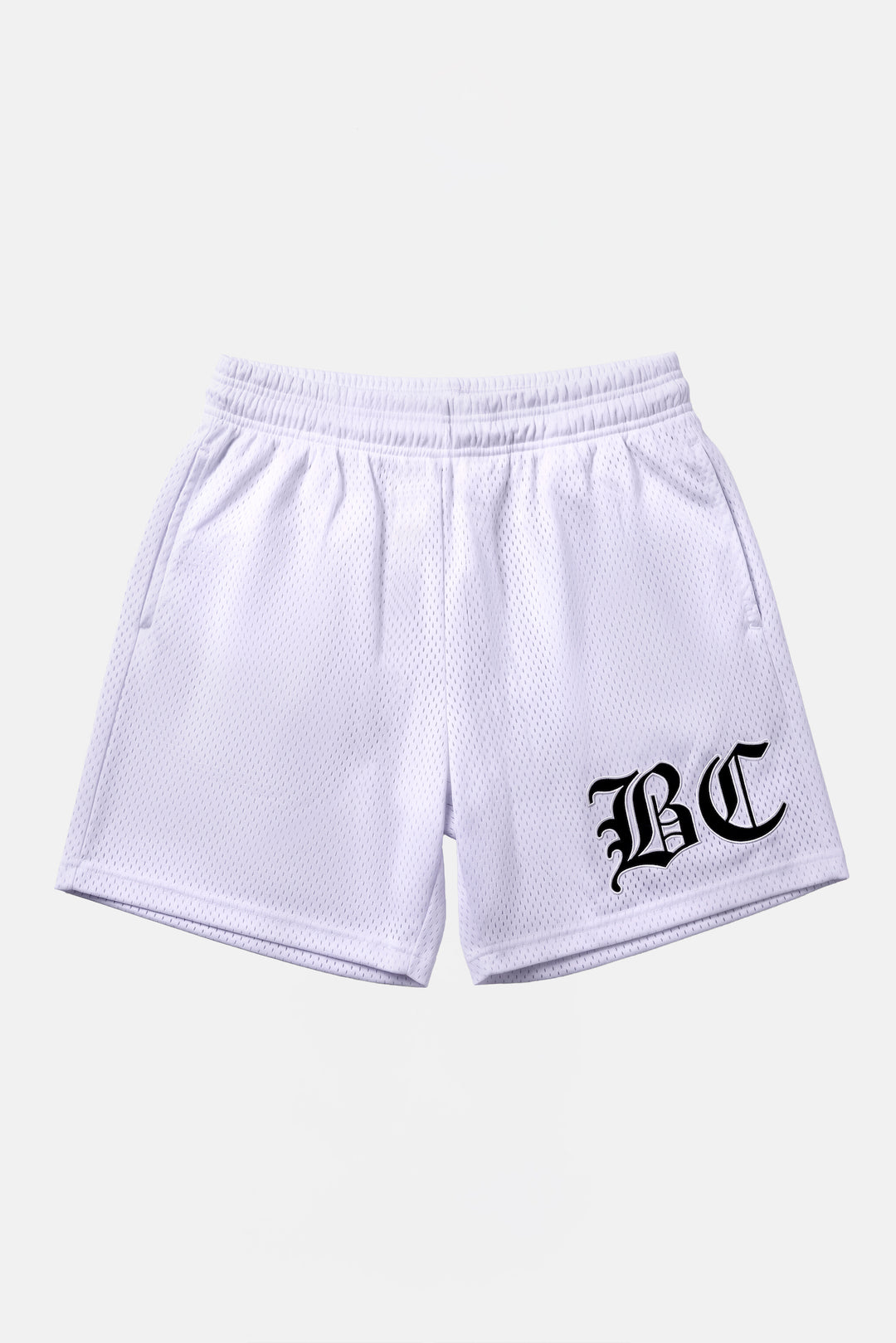 BC Crest Mesh Short White
