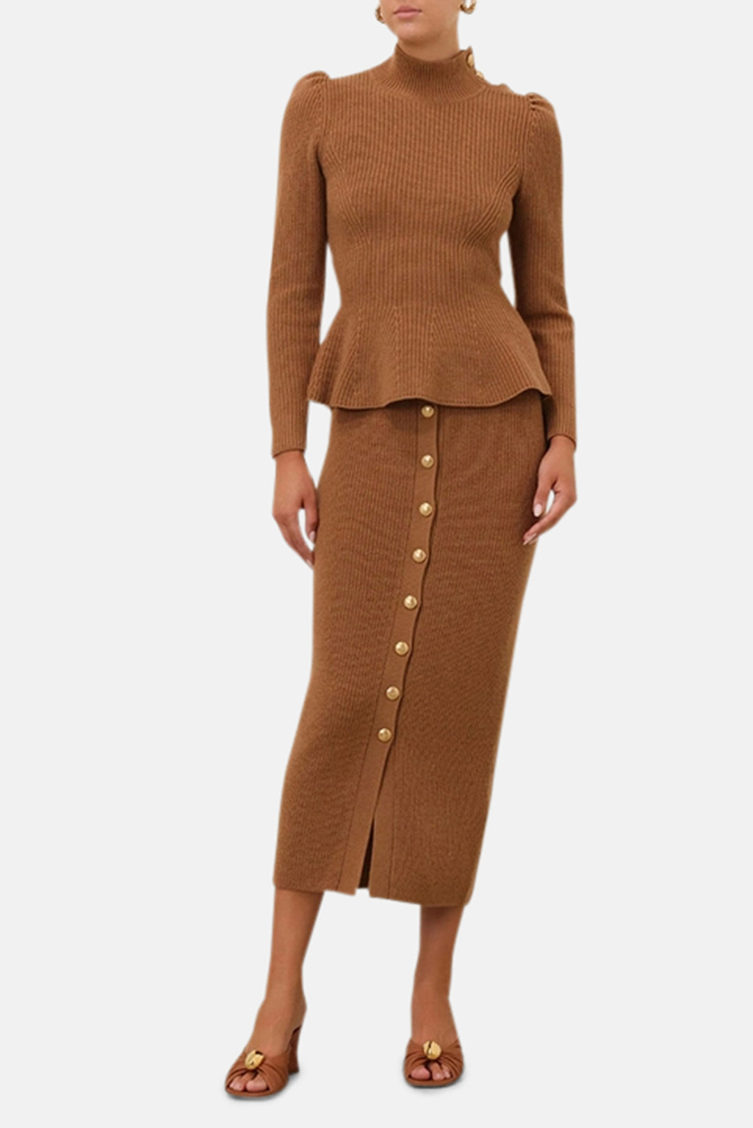 crush buttoned midi dress Zimmermann Crush Buttoned Midi Dress
