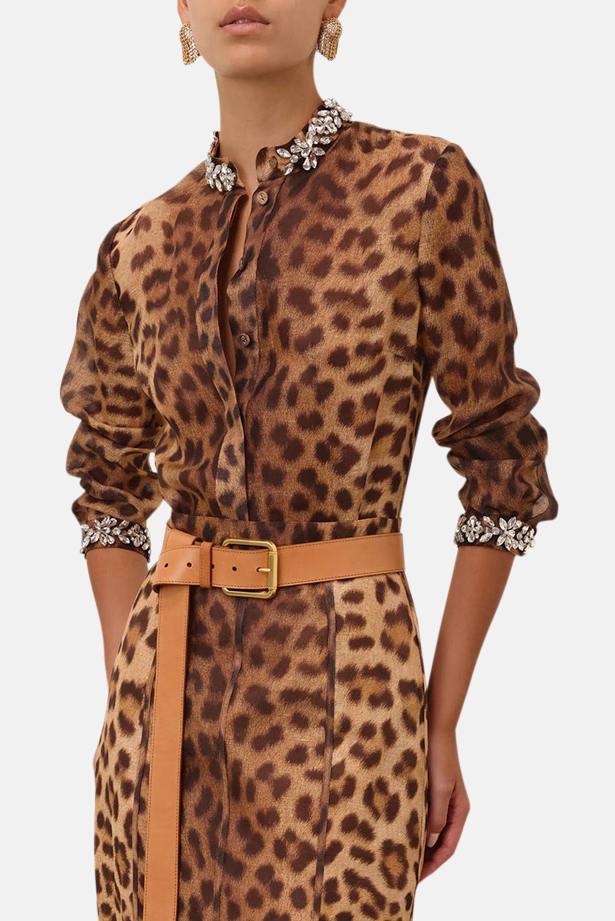 juemi　crazy　leopard shirt JM LEOPARD FUR OPEN COLLAR SHIRT – The Real McCoy's