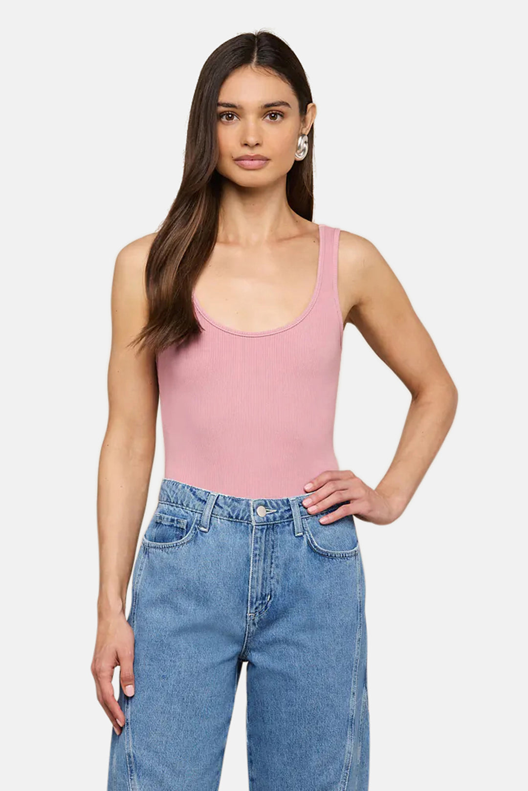 Nica Scoopneck Bodysuit Lilas