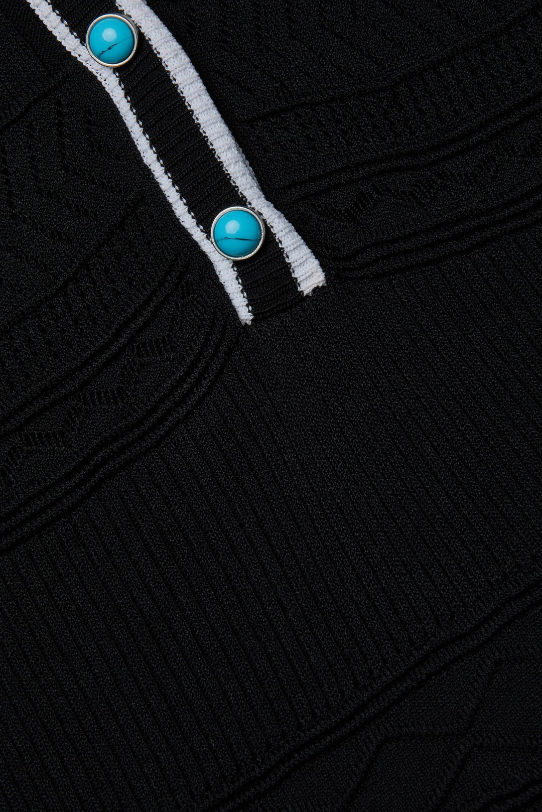 Dakoa Knit Mini Dress Black/White